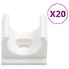 vidaXL Cable Trunkings with Clips Ã˜0.63" 32.8' PVC - 4 of 4