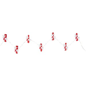 Northlight LED Mini Reindeer Christmas Fairy Light Clips - 5.25' Copper Wire - 10ct - 1 of 4