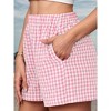 Shorts for Women Summer Casual Lounge Beach Bottoms Pajama Plaid Boxer Shorts - 4 of 4