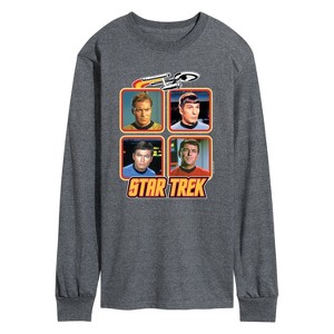 Men's - Star Trek - Retro Original Series Crew Long Sleeve Graphic T-Shirt - 1 of 4