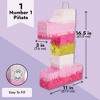 Blue Panda Number 1 Pinata, Pink and Gold for Girls 1st Birthday Party Decorations, Small, 16.5x11x3 in - 4 of 4