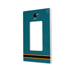 NHL Western Conference Teams Stripe Hidden-Screw Light Switch Plate for Single Rocker - 1 of 4