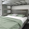 Max & Lily Solid Wood Modern Farmhouse Bunk Bed, L-Shaped Twin over Queen Bed Frame For Kids - 3 of 4