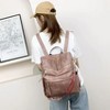 MaseiKar Women Backpack Purse Fashion Leather Designer Ladies Convertible School College Shoulder Bags with Colorful Strap - 2 of 4