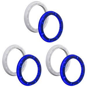 Kicker (3 Pair ) 51KLSR88 - 8.8-Inch to 8-Inch LED Adapter Ring For Marine Speakers - 1 of 4