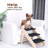 MaseiKar Wood Pet Stairs/Pet Steps - Foldable 3 Levels Dog Stairs & Ramp Perfect for Beds and Cars - Portable Dog/Cat Ladder Up to 110 Pounds - 2 of 4