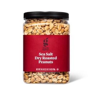 Sea Salt Dry Roasted Peanuts - 34.5oz - Good & Gather™ - 1 of 4