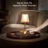 Bell + Howell Addison Cordless Rechargeable Table Lamp Gold Base Faux Crystal Shade Touch LED - 2 of 4