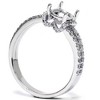 Pompeii3 1/2ct Split Shank Diamond Engagement Ring Setting 14K White Gold - Size 6.5 - 3 of 4