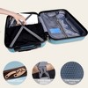 Luggage Set of 3, Suitcases with Spinner Wheels Hardside Expandable Luggage Suitcase Set with TSA Lock for Travel-Blue - 3 of 4