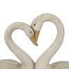 17" x 32" Country Cottage Magnesium Oxide Swans Garden Sculpture White - Olivia & May: Patio Decorative Object - 4 of 4