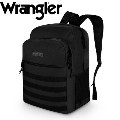 Wrangler Tradesman Backpack for Men, Water Resistant Casual Daypack for Travel Work School, Unisex Laptop Backpack with Notebook Sleeve