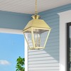 Livex Lighting Wentworth 3 - Light Pendant in  Natural Brass - 3 of 4