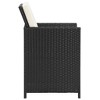 vidaXL Garden Chair Set of 4 Black - 4 of 4
