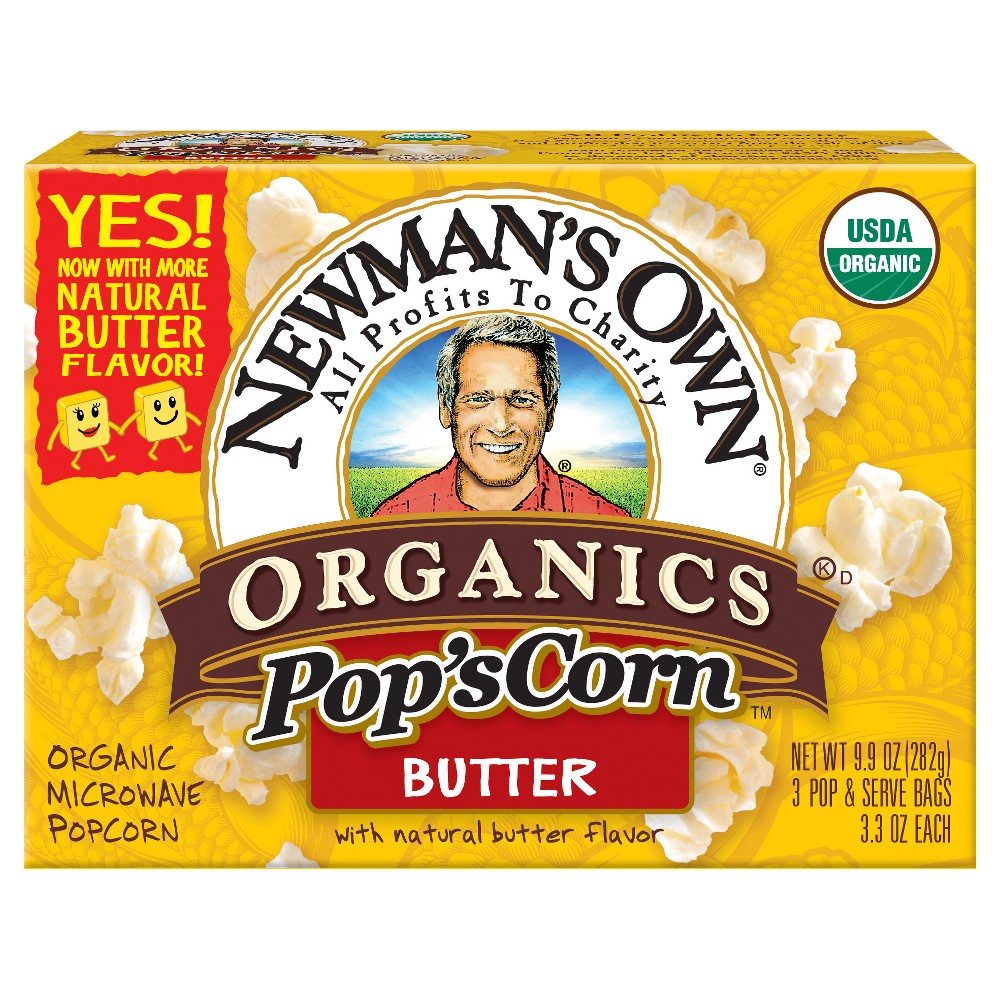 UPC 757645000208 product image for Newman's Own Butter Popcorn - 8.4oz | upcitemdb.com