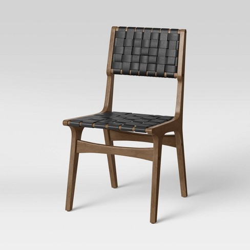 Ceylon Woven Dining Chair Black Walnut Threshold