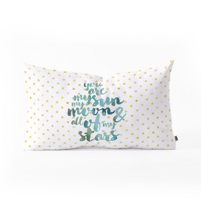 Hello Sayang You Are My Sun My Moon And All Of My Stars Lumbar Throw Pillow White - Deny Designs