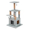 Two by Two Bristol - Gray Scratching Post Cat Furniture - 48 in. Tall - 2 of 4