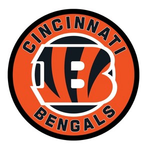 Evergreen Ultra-Thin Edgelight LED Wall Decor, Round, Cincinnati Bengals- 23 x 23 Inches Made In USA - 1 of 4