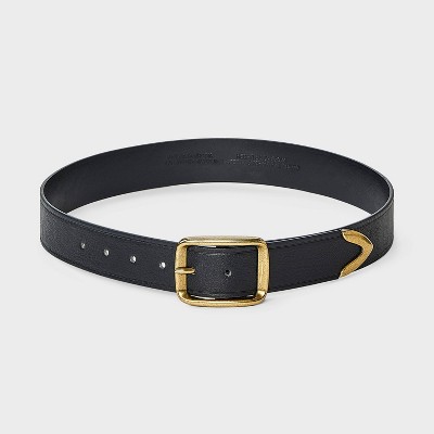 Beveled Buckle with Metal Tip Belt - Universal Thread' Black - image 2