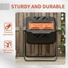 VYNXARIA Tumbling Compost Bin Outdoor 360¡ã Dual Chamber Rotating Composter 43 Gallon, Orange - 4 of 4