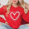 Simply Sage Market Women's Graphic Sweatshirt Heart Drawing - 2 of 4
