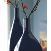 Signature Design by Ashley Abtinson 12" Ceramic Vase, Navy Indoor/Outdoor - 3 of 4