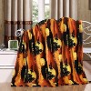 Kate Aurora Ultra Soft & Cozy Oversized Halloween Flying Witches Plush Throw Blanket Cover - 50 in. W x 60 in. L - 2 of 3