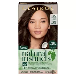 Clairol Natural Instincts Demi-Permanent Hair Color - Brass Free 5C Medium Brown, Peppercorn  - 1 Kit
