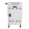 Mobile charging cart with lock and key, 4 universal wheeled laptop and tablet storage carts, lockable mobile storage station,white - 2 of 4