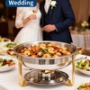 Chafing Dish Buffet Set, 5QT Round Stainless Steel Chafer for Catering, Upgraded Chafers and Buffet Warmer,Fuel Holder for Party Wedding Holiday - 4 of 4