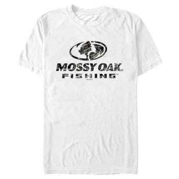 Boy's Mossy Oak Blue Water Fishing Logo T-shirt - White - Small : Target