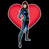 Men's Marvel Black Widow Heart Pocket T-Shirt - 2 of 4