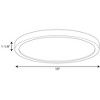 Progress Lighting Edgelit 1-Light Flush Mount, White, Plastic, 18" - Modern, Energy Efficient, Wet Rated - 2 of 2