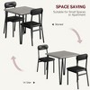 2-Piece Dining Set with Upholstered Chairs, Kitchen Table for Small Spaces - 4 of 4