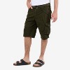 X RAY Men's Belted 12.5" Inseam Knee Length Cargo Shorts (plus size shorts in available) - 3 of 4