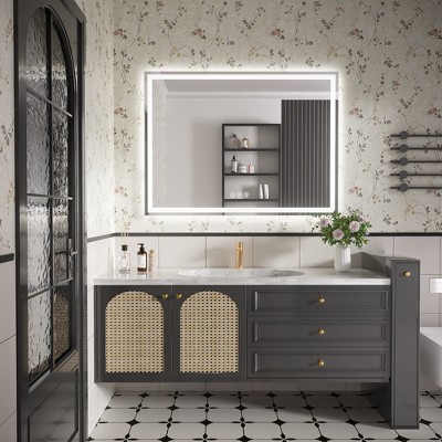 Tempered Glass Bathroom Mirror