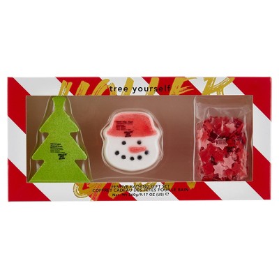 Holler and Glow Tree Yourself Festive Bathing Trio Gift Set - 3ct