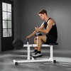 Soozier Adjustable Steel Seated Calf Raise Exercise Strength Training Gym Equipment, White - 3 of 4