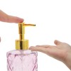 Unique Bargains Round Bottom Argyle Soap Dispenser 10.15oz 1 Pc - 3 of 4