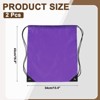 Unique Bargains Fitness Sports Travel Lightweight Drawstring Backpacks 2 Pcs - 2 of 4