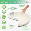 Itopfox 23-Piece Nonstick Pots and Pans Set with Frying Pan, Saucepan, Saute Pan, Lightweight Cookware with Stay-Cool Wood Handles, PFAS & PFOA Free - 3 of 4