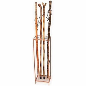 Manual Woodworks and Weavers Wooden Walking Stick Stand – Holds 12 Canes or Hiking Sticks - 1 of 3