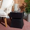 Zen Accent Stool - Indoor/Outdoor - VNN1000 - Black - Safavieh - 3 of 4