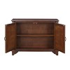 Hostack 40" Sideboard Console Table with Adjustable Storage Shelf for Entry Way and Living Room, Light Espresso - 2 of 4