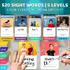 QUOKKA 520 Sight Words Flash Cards for Kids Adults – From Pre-K to 3rd Grade – 5 Levels & Bold Font & Jumbo Size & Dry Erase Cards with Images - 2 of 4