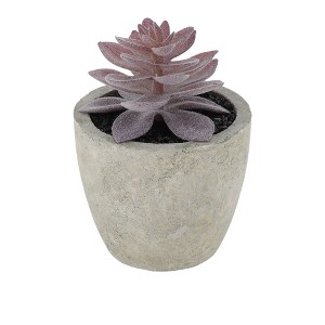 Unique Bargains Artificial Plants Plastic Pink 2.36"x2.36"x2.76" 1 Pcs - 1 of 4