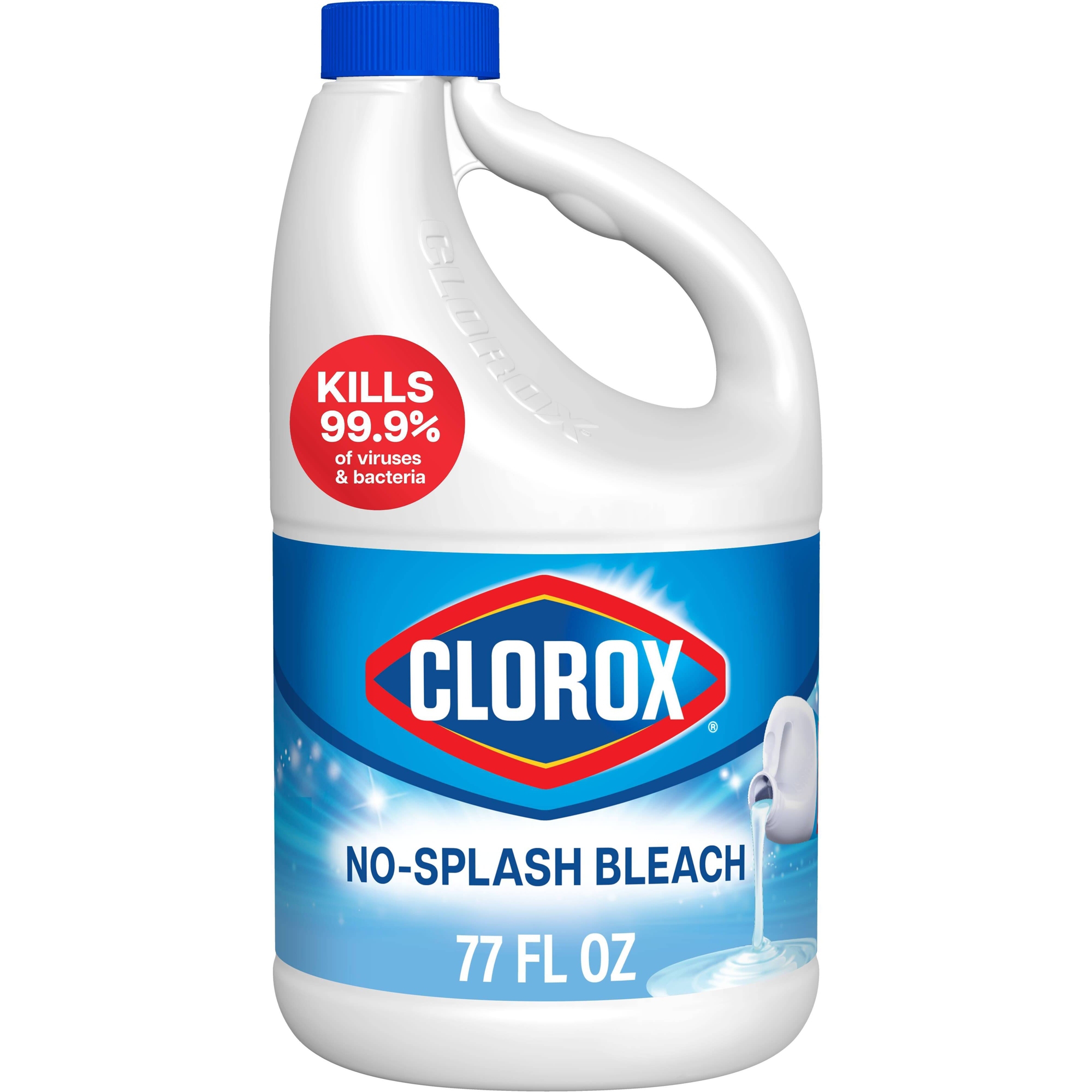 Clorox Unscented No-Splash Liquid Bleach - 77 fl oz