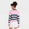 Women's Striped Cable Knit Pullover Sweater - All In Motion™ - image 2 of 4