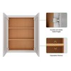 LOVMOR in Plywood Soft Close Kitchen Wall Cabinet with 2 Doors and Adjustable Shelves for Kitchen, Bathroom, Living Room,Study - 4 of 4